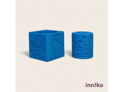 Obtiskovací kostka s válečkem 2v1 | Vláčky