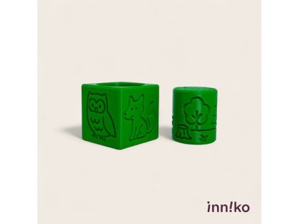 Obtiskovací kostka s válečkem 2v1 | Lesní zvířátka