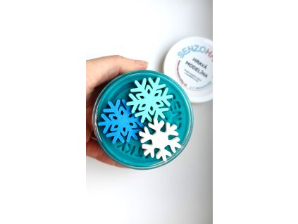 HRAVÁ MODELÍNA malá zimní vločka