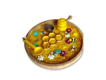 sensory play, set včelka