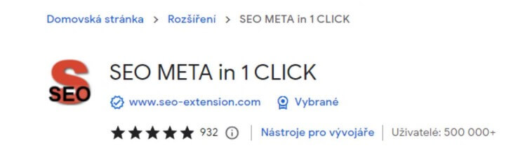 SEO META in 1 CLICK