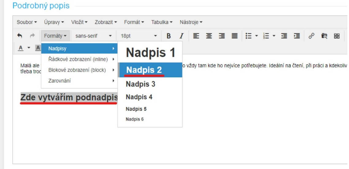 nadpisy