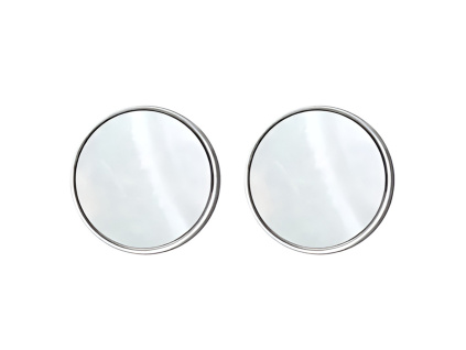 Dámské svatební perleťové náušnice z chirurgické oceli HOPE Pearl Silver 8mm