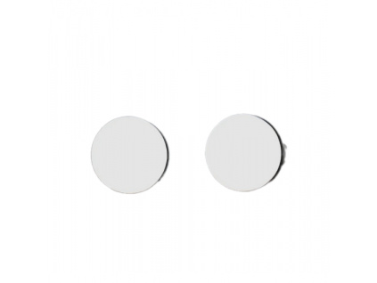 Dámské stříbrné minimalistické náušnice z oceli CIRCLE