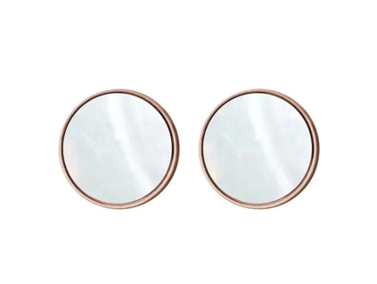 Pozlacené Náušnice HOPE Pearl Rose gold 10mm