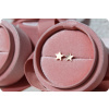 Dámské minimalistické pozlacené náušnice hvězda z oceli STAR Rose gold
