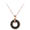 Náhrdelník s černými zirkony z chirurgické oceli FREYA