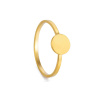 Dámský minimalistický prsten z chirurgické oceli CIRCLE Gold