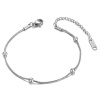 Stříbrný dámský náramek s kuličkami EVELYN Silver