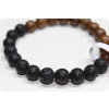 Pánský náramek z lávových kamenů JACK Lava/Wood