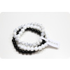 Dámské černobílé minerálové náramky v sadě BEATRIX Nine