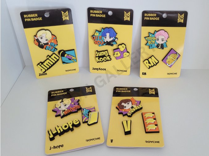 BTS TinyTan Butter rubber pin badge brooch
