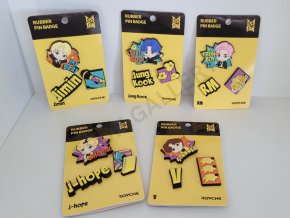 BTS TinyTan Butter rubber pin badge brooch
