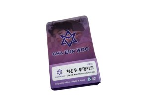 CHA EUN WOO - Transparent card (25ks)