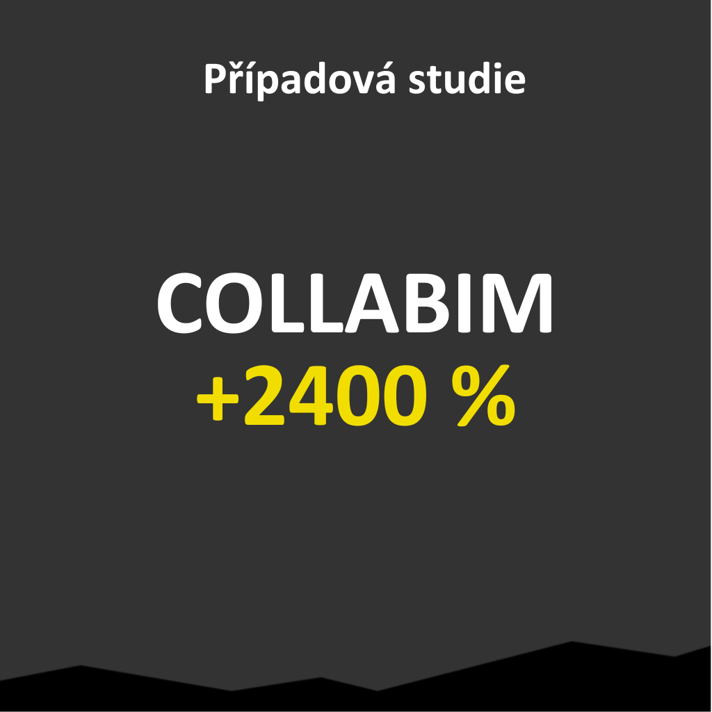 Případová studie: SEO pro největší český SEO nástroj COLLABIM (meziroční nárůst návštěvnosti +2400 %)