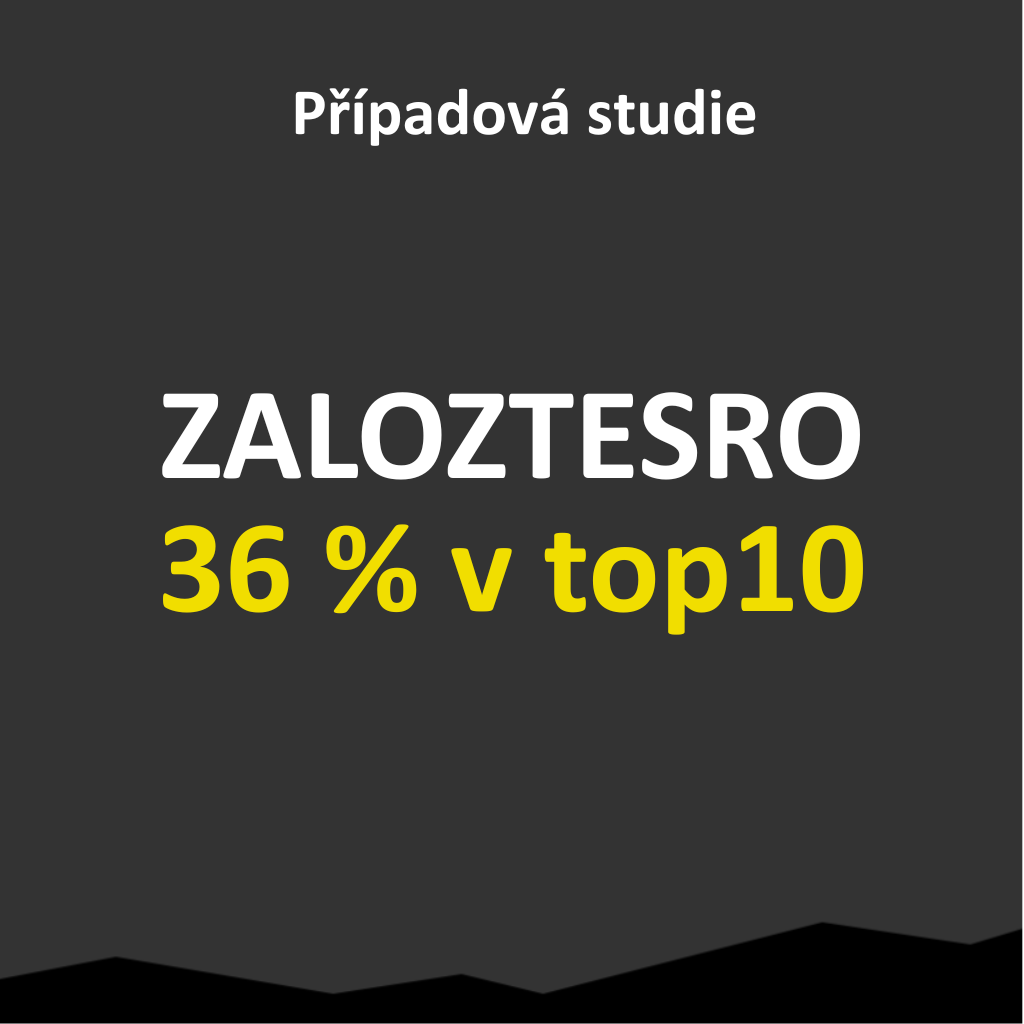 Případová studie: ZALOZTESRO.CZ - organická jednička při hledání způsobů, jak založit s.r.o.