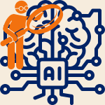 Mozog AI a človek kontroluje lupou