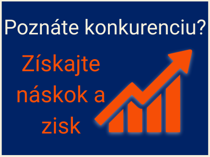 Analýza PPC reklamy konkurencie s grafom, zvýraznený líder v oranžovej