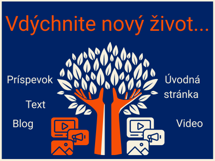 Nový život starému obsahu na webe znázornený vdýchnutím života pomocou rúk