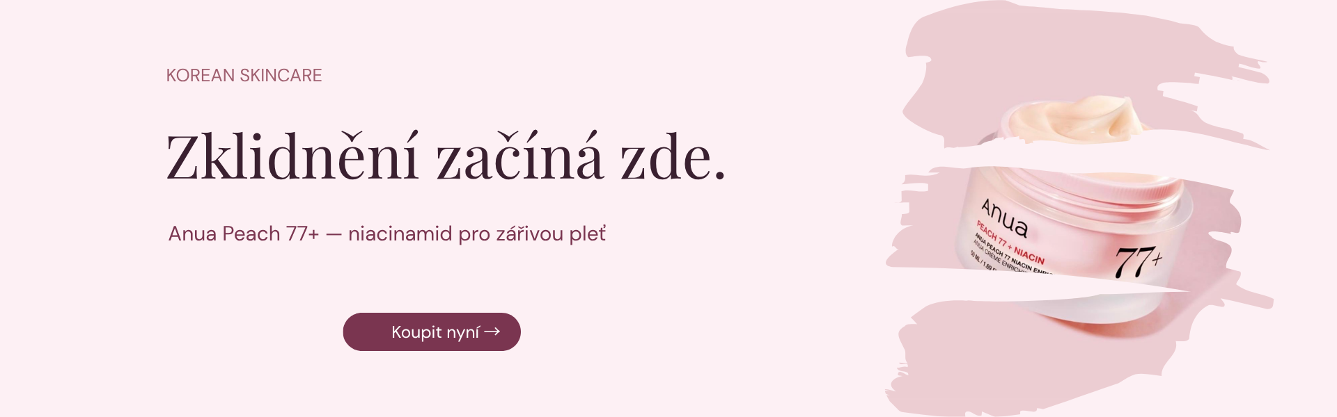 Anua Peach 77+ — niacinamid pro zářivou pleť