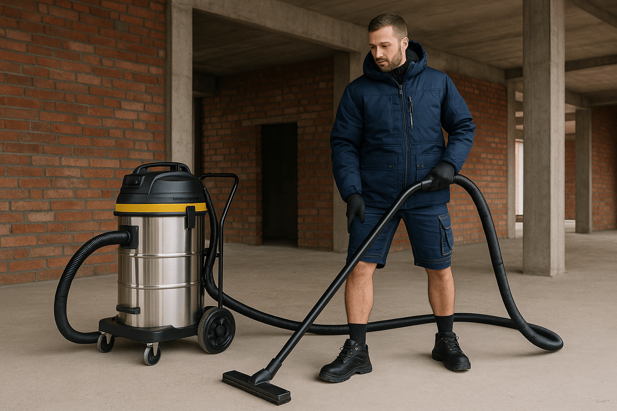 Na co je průmyslový vysavač – a jaké pracovní oblečení zvolit, pokud jste firma