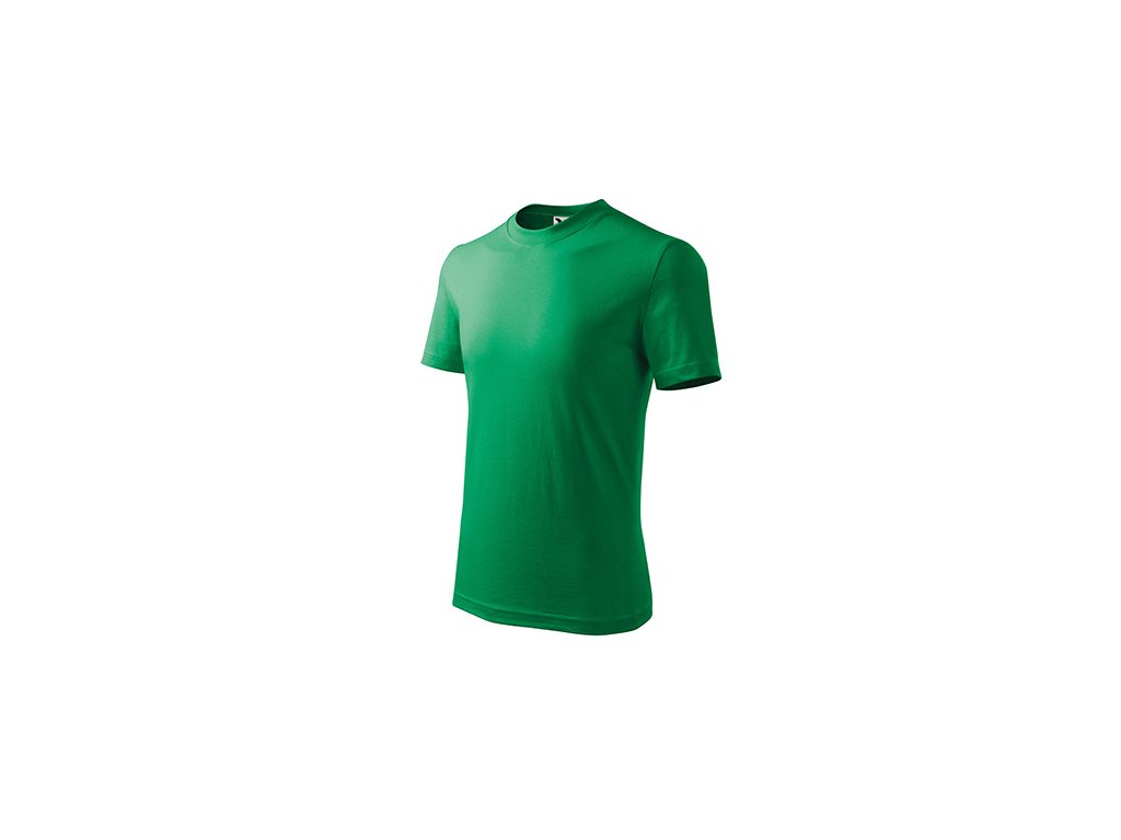 Basic tričko dětské středně zelená