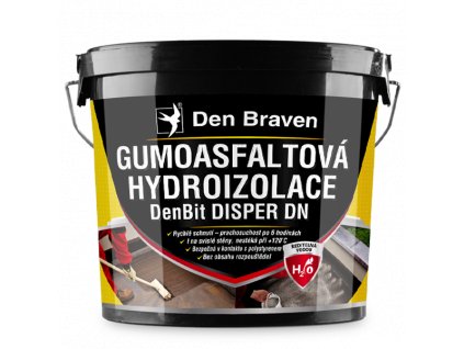 DenBit DISPER DN - Gumoasfaltová hydroizolace 10 kg kbelík