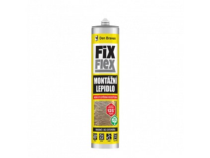 Montážní lepidlo FIX FLEX 280 ml kartuše šedá