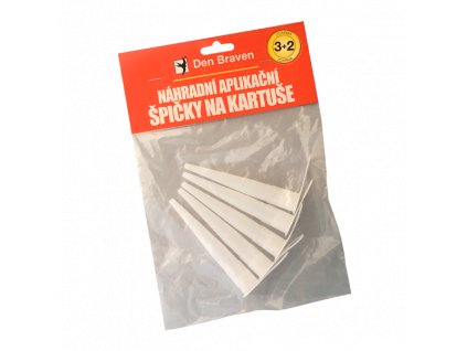 Náhradní aplikační špičky na kartuše 3+2 ZDARMA 5 ks blistr bílá