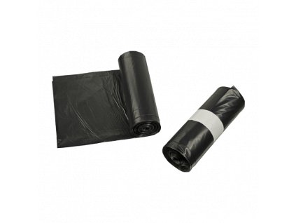 PE pytle a sáčky na odpad 550 mm × 990 mm, 150 μm, 70 l 70 l černá