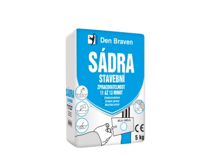 Sádra stavební 5 kg pytel