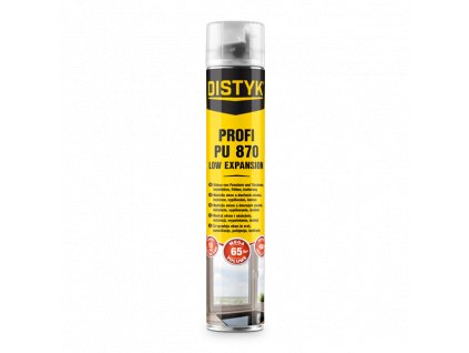 Pistolová pěna PROFI PU 870 DISTYK Line 870 ml žlutá