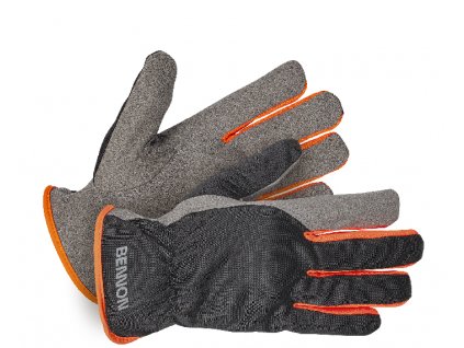 CARPOS Gloves grey/orange (12 pcs)