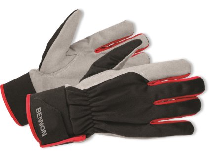 CARPOS VELCRO Gloves grey/red (12 pcs) (Velikost 2XL 11)