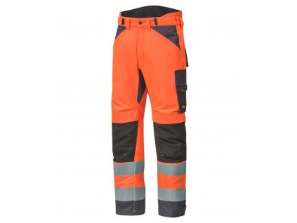 Reflexní kalhoty AllroundWork zimní 37.5®, třída 2 oranžové vel. XS Snickers Workwear