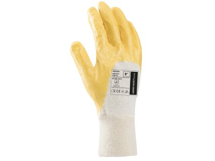 Máčené rukavice ARDON®HOUSTON Y - žlutá (Velikost 08)