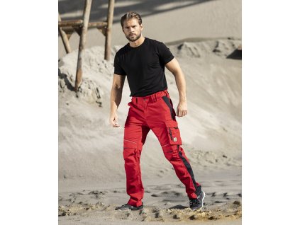 Kalhoty ARDON®URBAN+ zkrácené jasně červená (Velikost S)