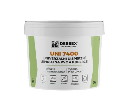 Univerzalni disperzni lepidlo na PVC a koberce UNI 7400 debbex by den braven web 2025