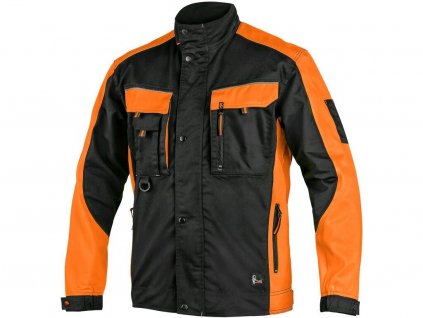 Blůza CXS SIRIUS BRIGHTON, černo-oranžová (Velikost 46)