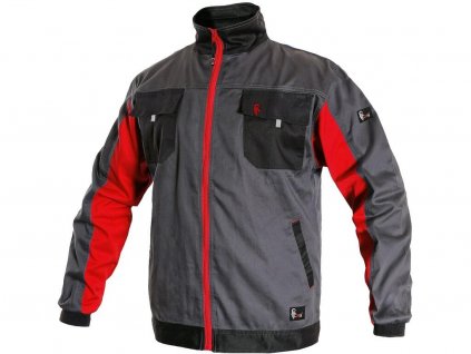 Blůza CXS PHOENIX PERSEUS, pánská, šedo-červená (Velikost 46)