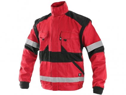 Blůza CXS LUXY BRIGHT, pánská, červeno-černá (Velikost 46)
