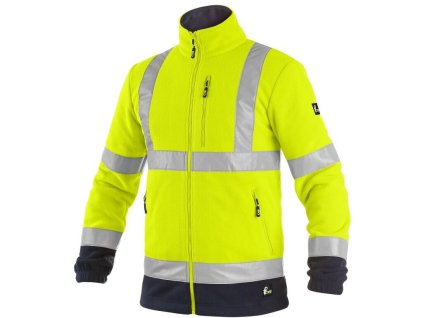 Bunda CXS PRESTON, výstražná, pánská, žluto-modrá (Velikost S)