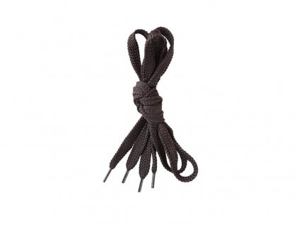 Tkaničky do obuvi, ploché, černé, 110 cm (Velikost 110 cm)