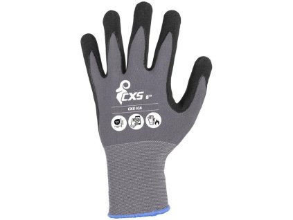 Rukavice CXS ICA, máčené v nitrilu (Velikost 07)