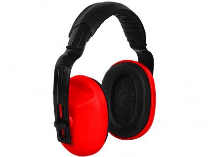 Mušlové chrániče sluchu EP106, červené (Velikost UNI)