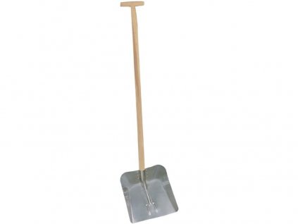 Hliníková lopata, velká, s násadou (Velikost 35x34, T120 cm)