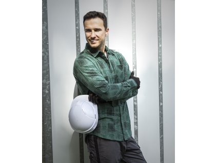 Flanelová košile ARDON®URBAN+ zelená (Velikost S)