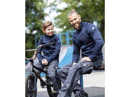 Dětská mikina ARDON®BREEFFIDRY melange tmavě modrá (Velikost 98-104)