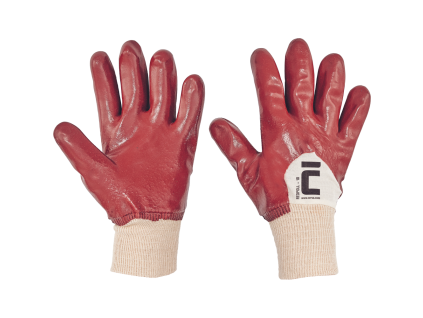 REDPOLL rukavice polomáčené v PVC (Velikost 10)