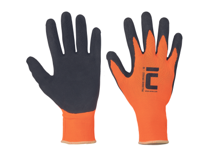 PALAWAN ORANGE rukavice nylon/latex (Velikost 7)